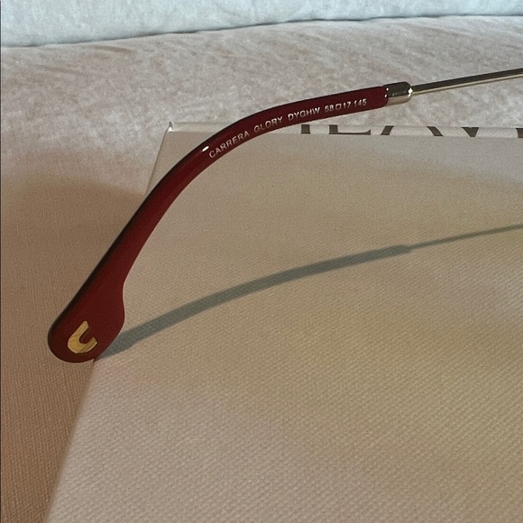 Carrera: Glory Aviator Sunglasses with Yellow Lenses - Picture 11 of 16